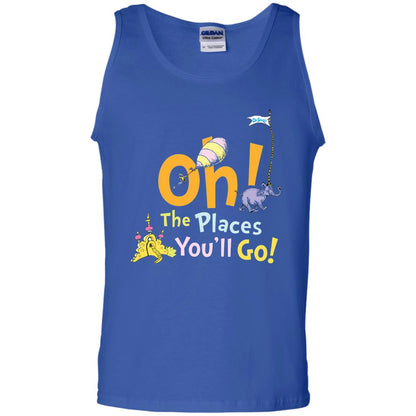 Read Across America Day T-shirt Dr. Seuss Oh The Places You_ll Go Royal