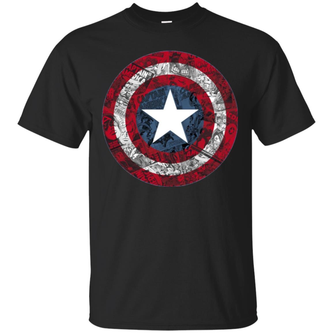 Film T-shirt Captain America Avengers Shield Comic Graphic