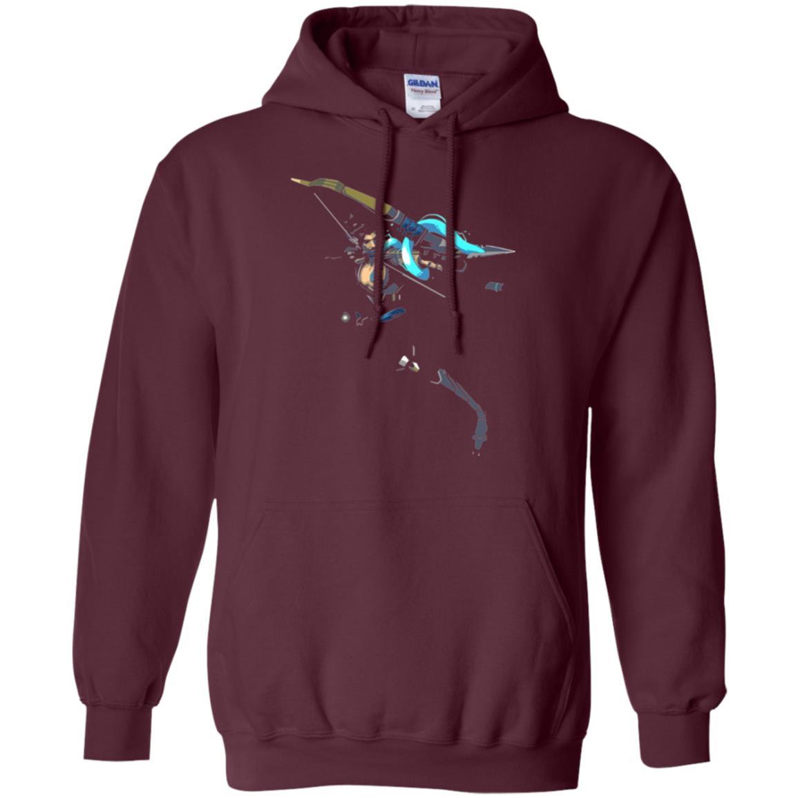 Overwatch Hanzo Dragonstrike Spray T-shirt Maroon