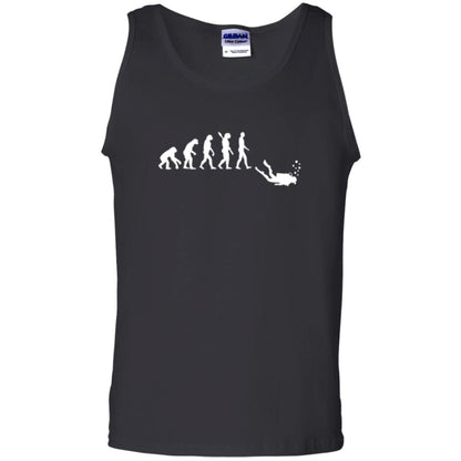 Evolution Of Man Funny Scuba Diving T-shirt Black