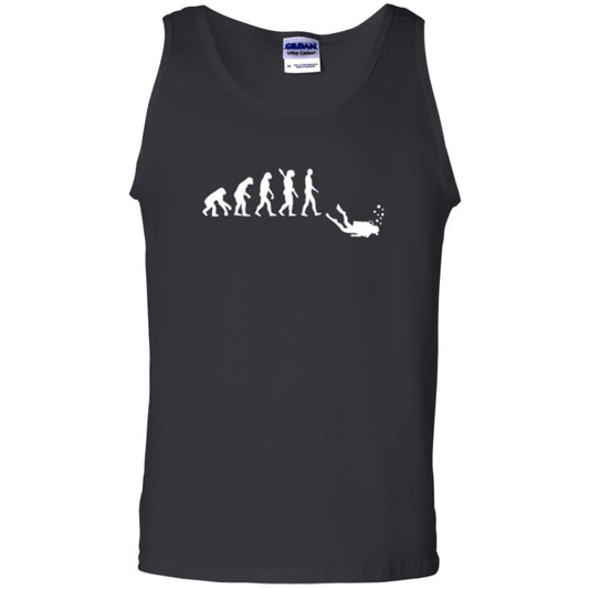Evolution Of Man Funny Scuba Diving T-shirt Black