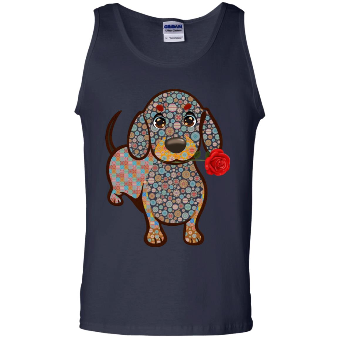 Dachshund Quilts Idea Gift Shirt For Mens Womens Navy