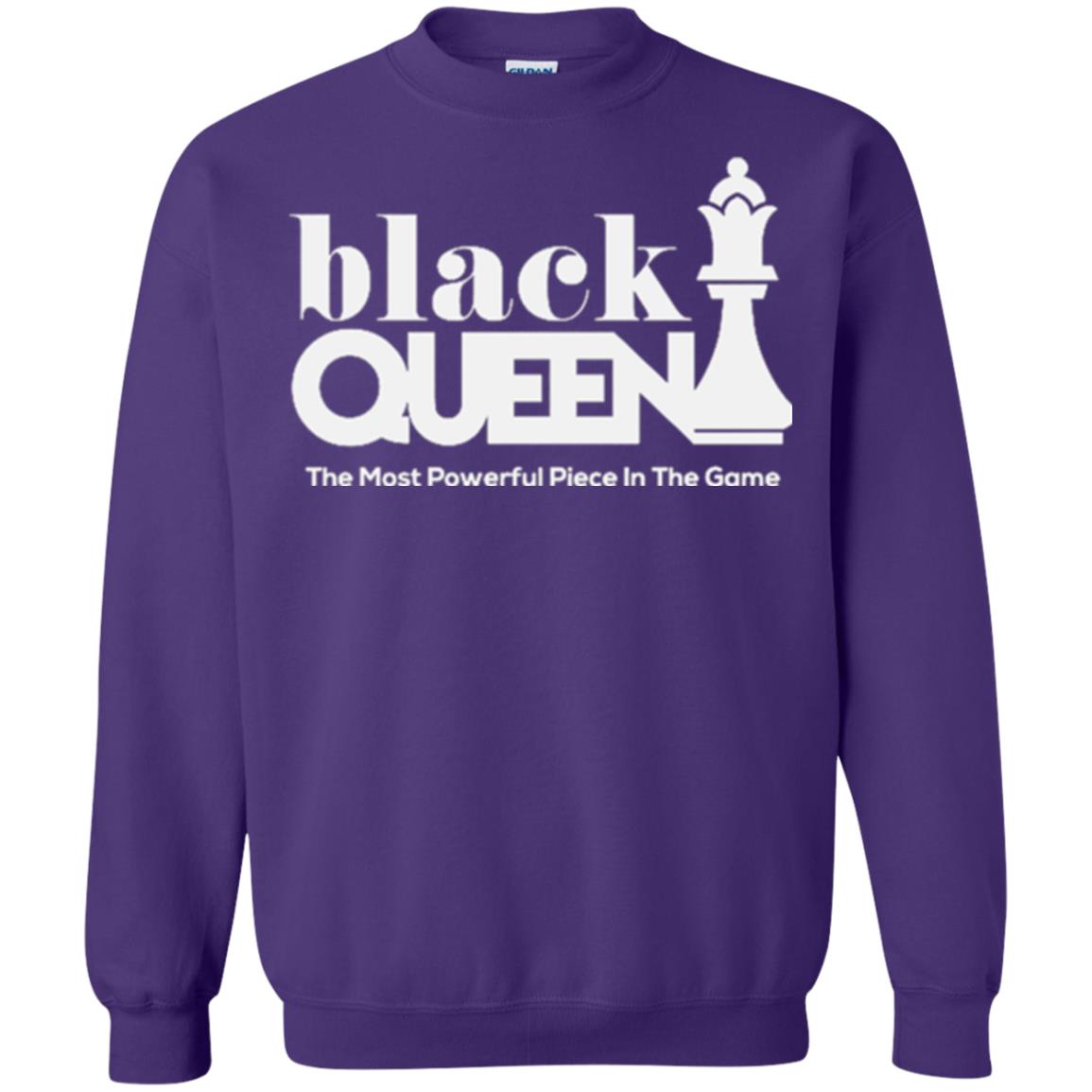 Black Queen The Most Powerful Piece In The Game Proud Black Woman T-shirt Purple