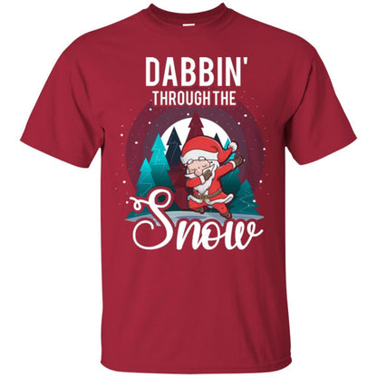 Christmas T-shirt Santa Claus Dabbing Through The Snow Cardinal