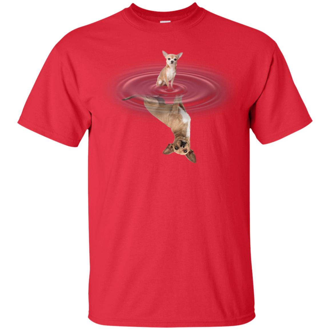 Little Chihuahua And Big Shadow Shirt Red