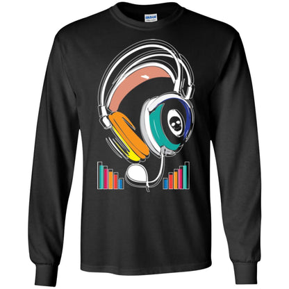 Music Lover T-shirt Sound Activated Glow Black