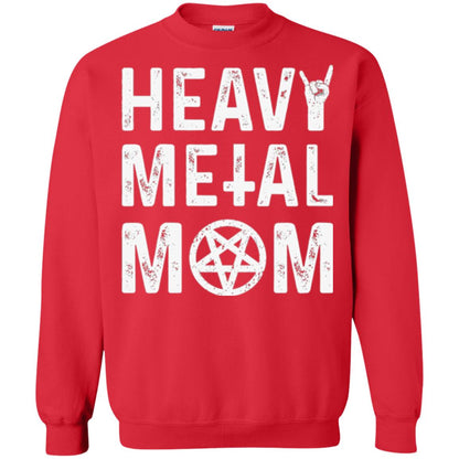 Heavy Metal Mom Vintage Band Music Concert Mother T-shirt Red
