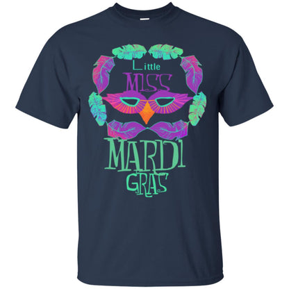 Mardi Gras T-shirt Little Miss Mardi Gras Navy