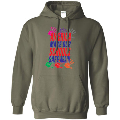 America Make Our Schools Safe Again Gu Control T-shirt Military Green