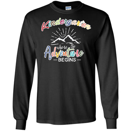 Kindergarten Where The Adventure Begins Shirt Black
