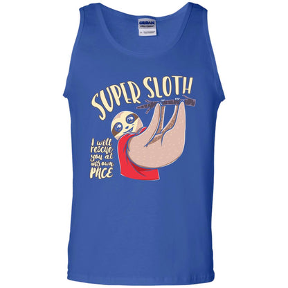 Funny Sloth T-shirt I Will Rescue You At My Own Pace Royal