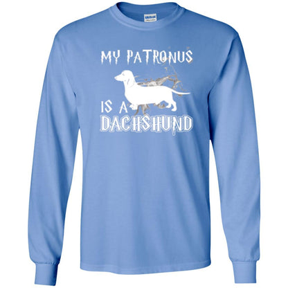 Dachshund Lover T-shirt My Patronus Is A Dachshund Carolina Blue