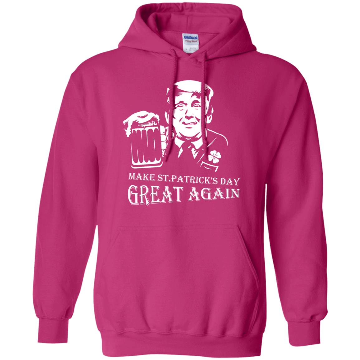 Anti Trump T-shirt Make St.patrick's Day Great Again With American President Heliconia