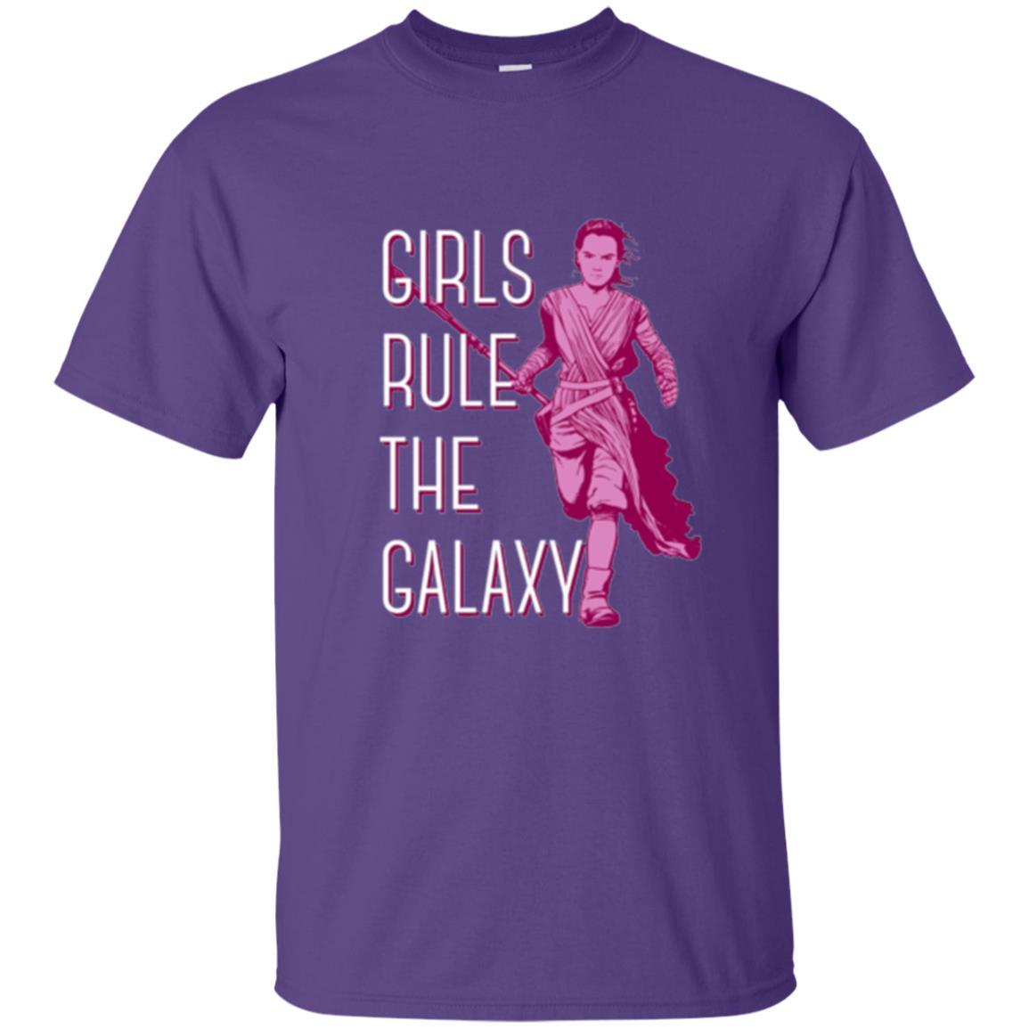 Film T-shirt Girls Rule The Galaxy T-shirt Purple