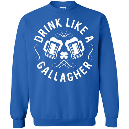 Drink Like A Gallagher Green Irish St. Patty_s T-shirt Royal