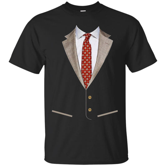 Tuxedo T-shirt Retro Prom Men With Bowtie Black