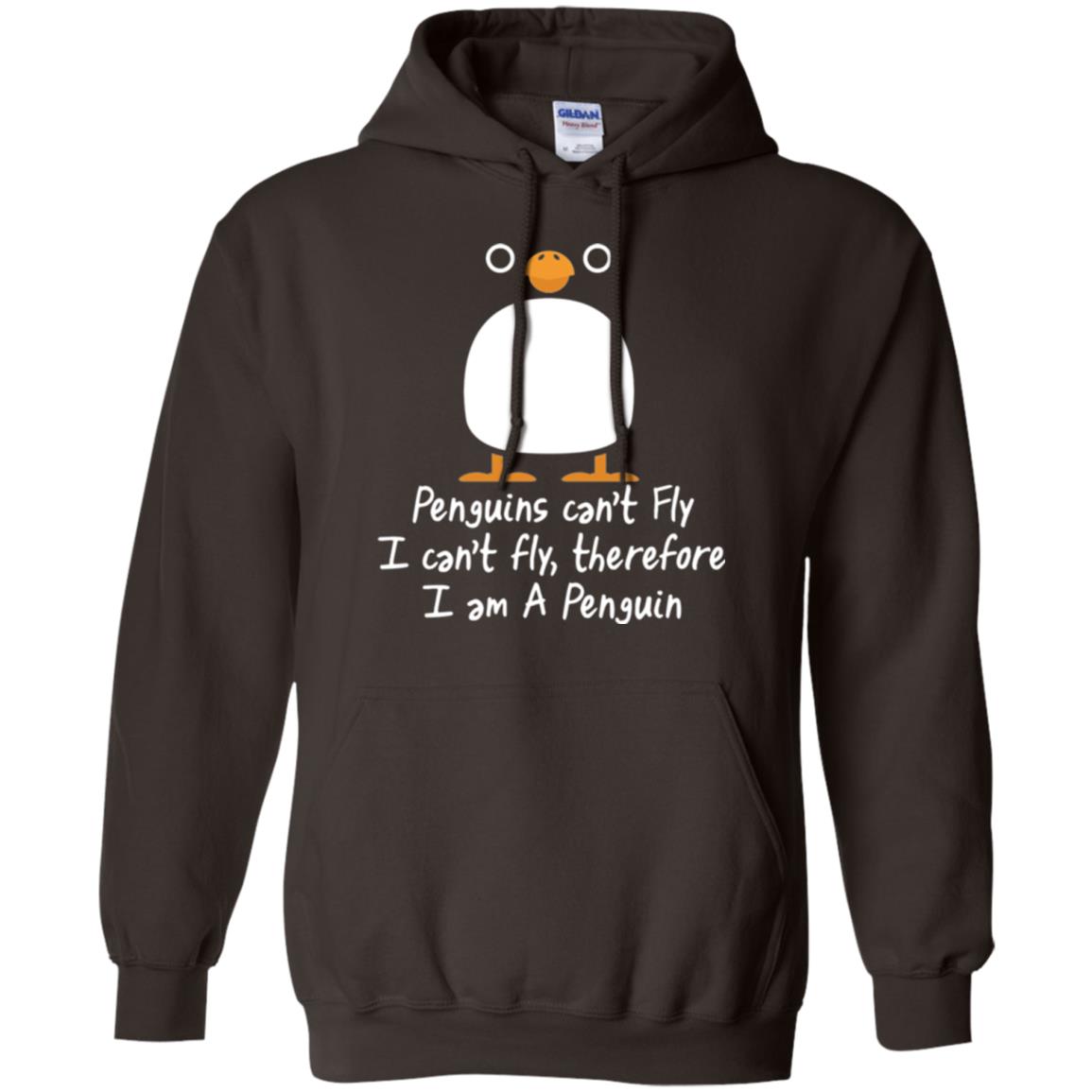 Penguin T-shirt I Can_t Fly Dark Chocolate