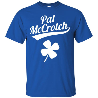 Funny Pat Mccrotch St. Patricks Shamrock T-shirt Royal