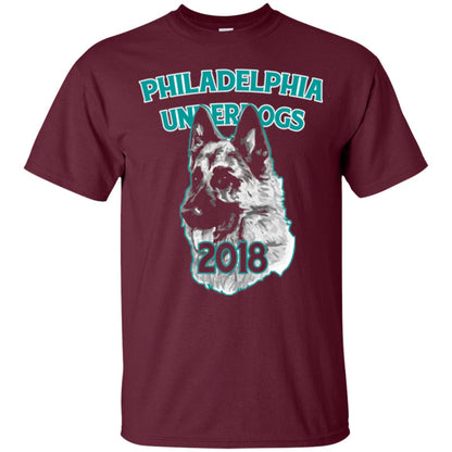 Dog Lover T-shirt Philadelphia Underdogs Celebration 2018 T-shirt Maroon