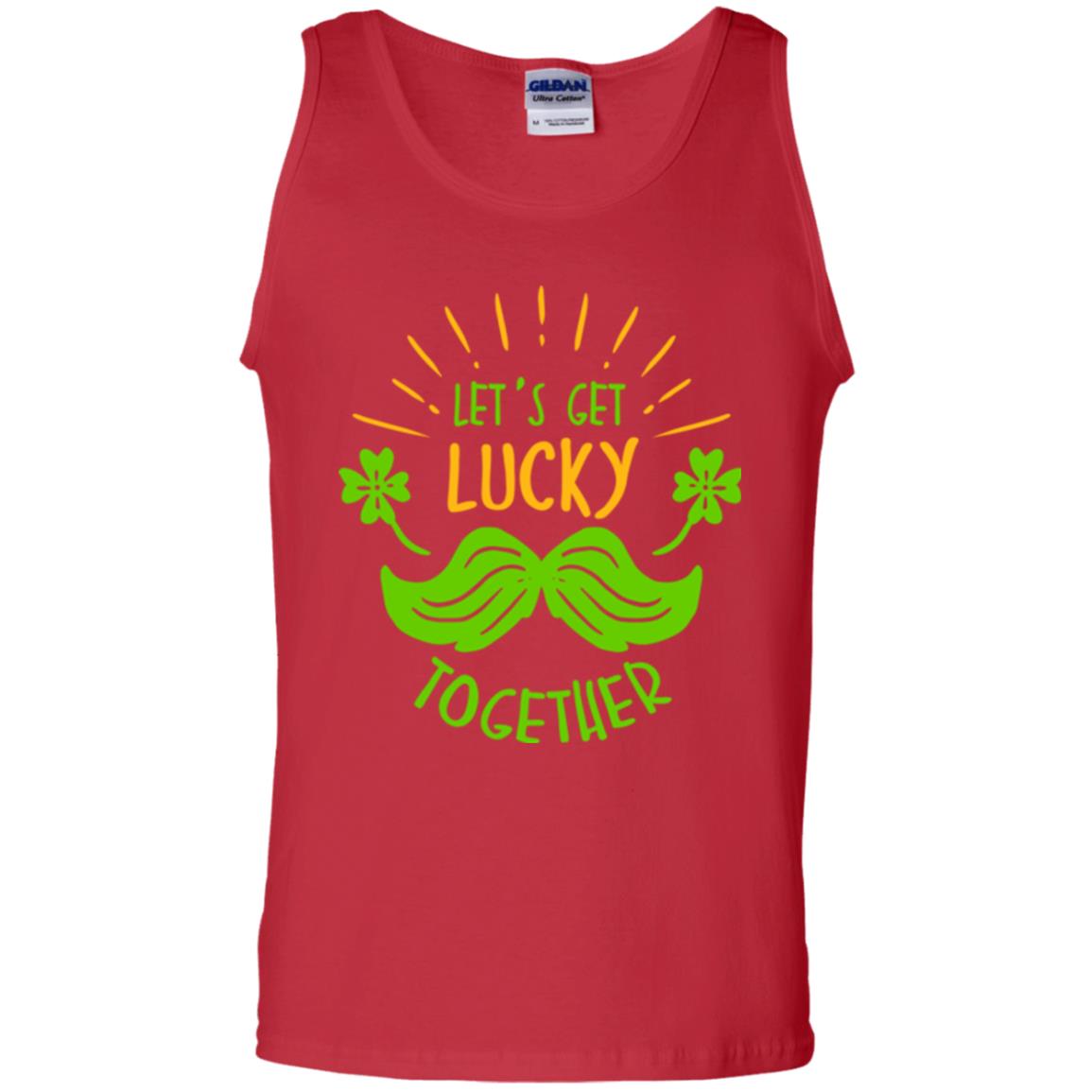 Saint Patrick's Day T-shirt Let's Get Lucky Together Red