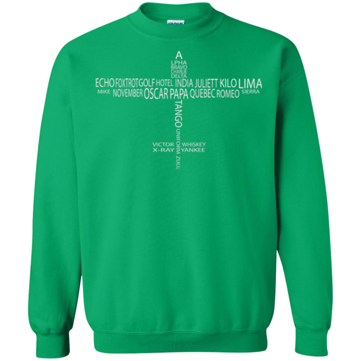 Aviation T-shirt Phonetic Alphabet Pilot Irish Green