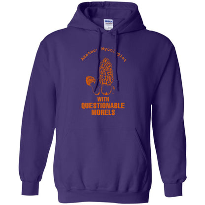 Amateur Mycologist With Questtionable Morels Shirt Purple
