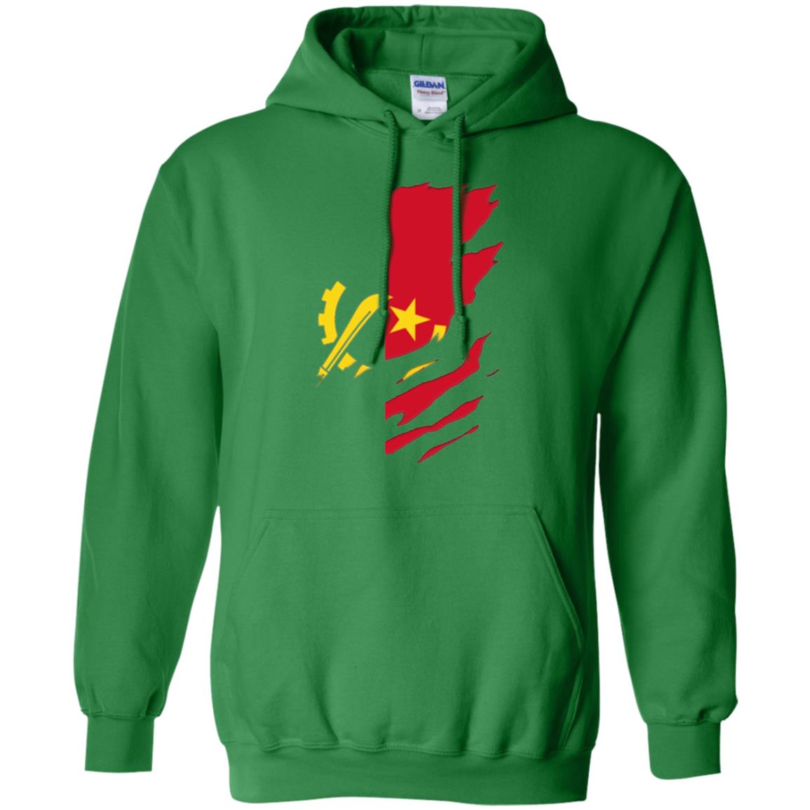 Super Angola Flag T-shirt Irish Green