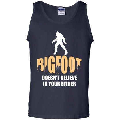 Bigfoot Doesn't Believe In Your Either T-shirt Navy