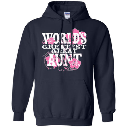 Aunt T-shirt World_s Greatest Great Aunt Navy