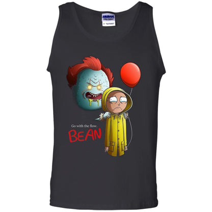 Go With The Flow It And Bean Horror Movie Shirt Black