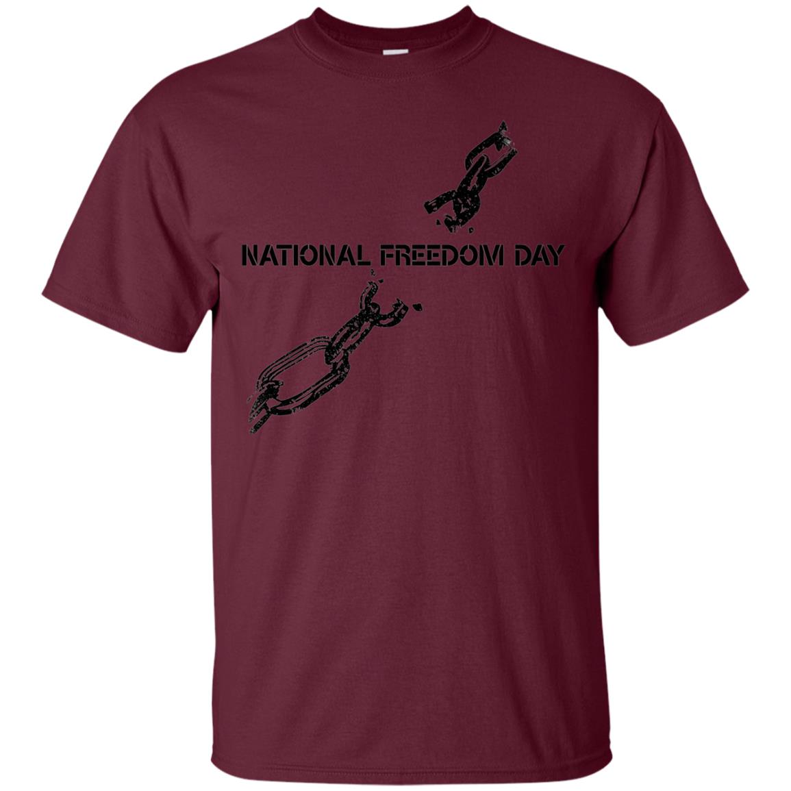 Veteran T-shirt National Freedom Day T-shirt Maroon
