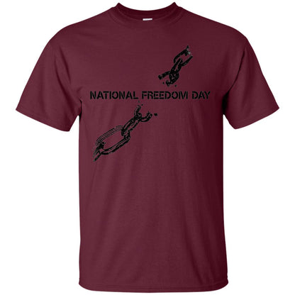 Veteran T-shirt National Freedom Day T-shirt Maroon