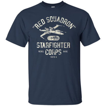 Movie T-shirt Red Squadron Starfighter Rebel Corps Base Navy