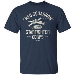 Movie T-shirt Red Squadron Starfighter Rebel Corps Base