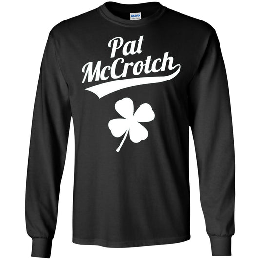 Funny Pat Mccrotch St. Patricks Shamrock T-shirt Black