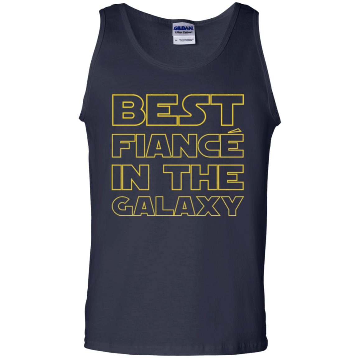 Engaged Married Wedding T-shirt Best Fiance In The Galaxy Navy