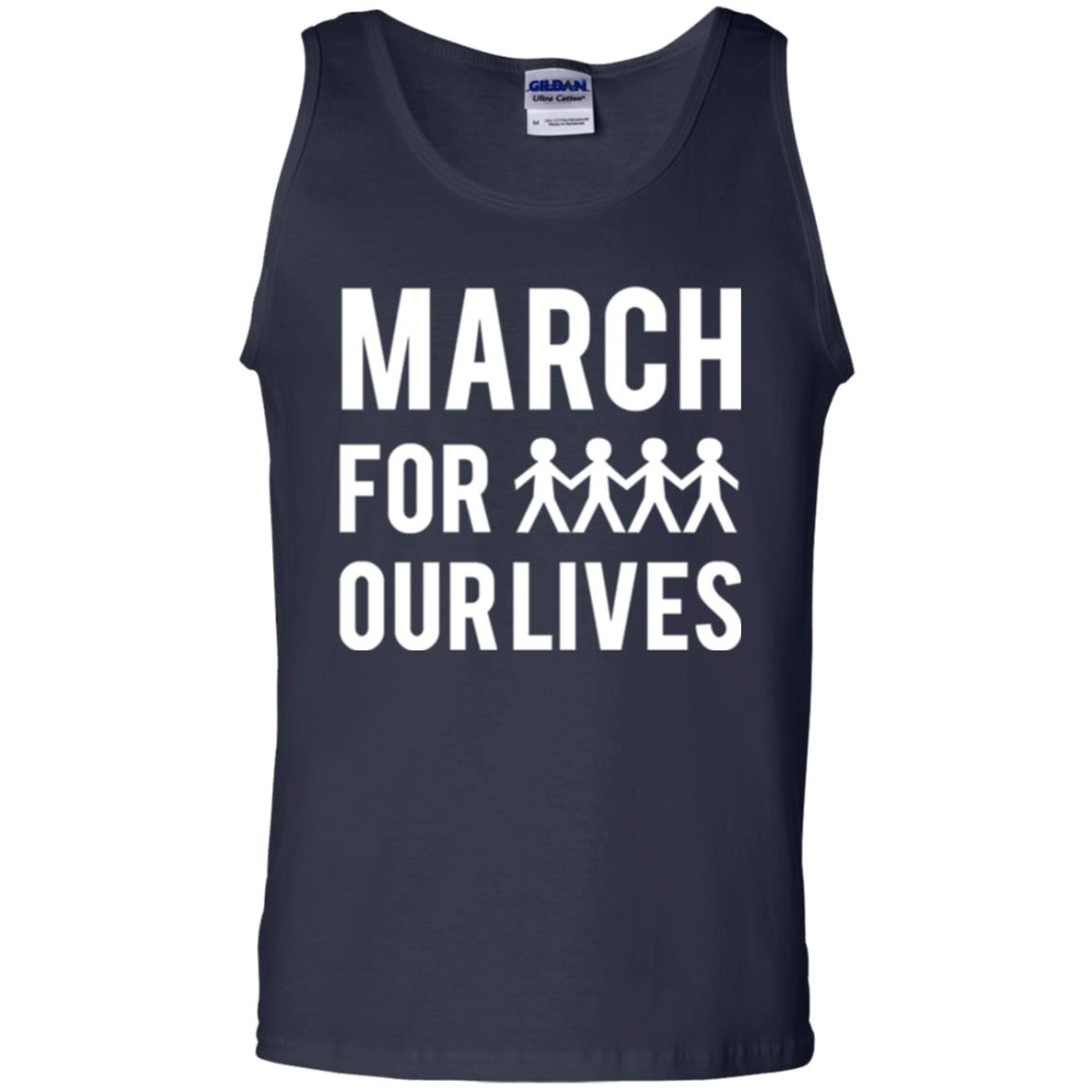 March For Our Lives Anti Gun T-shirt Navy