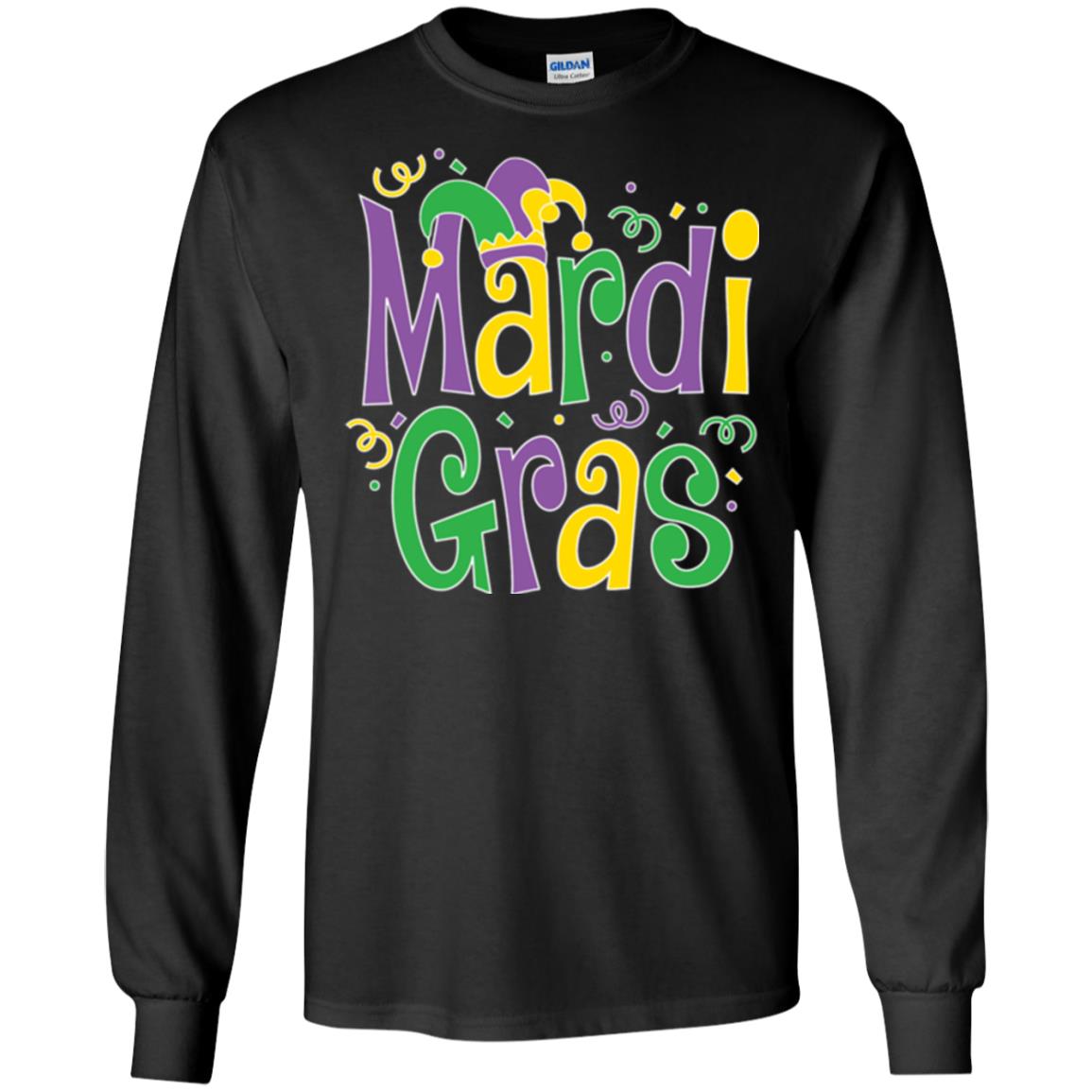 Mardi Gras T-shirt Mardi Gras Party T-shirt Black