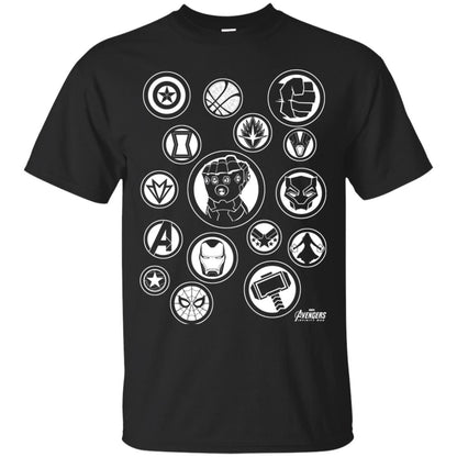 Infinity War Tonal Hero Icon Movie T-shirt Black