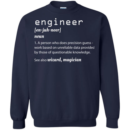 A Person Who Does Precision Guess Work Based On Engineer T-shirt Navy