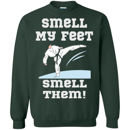 Karate Lovers T-shirt Smell My Feet Smell Them Forest Green