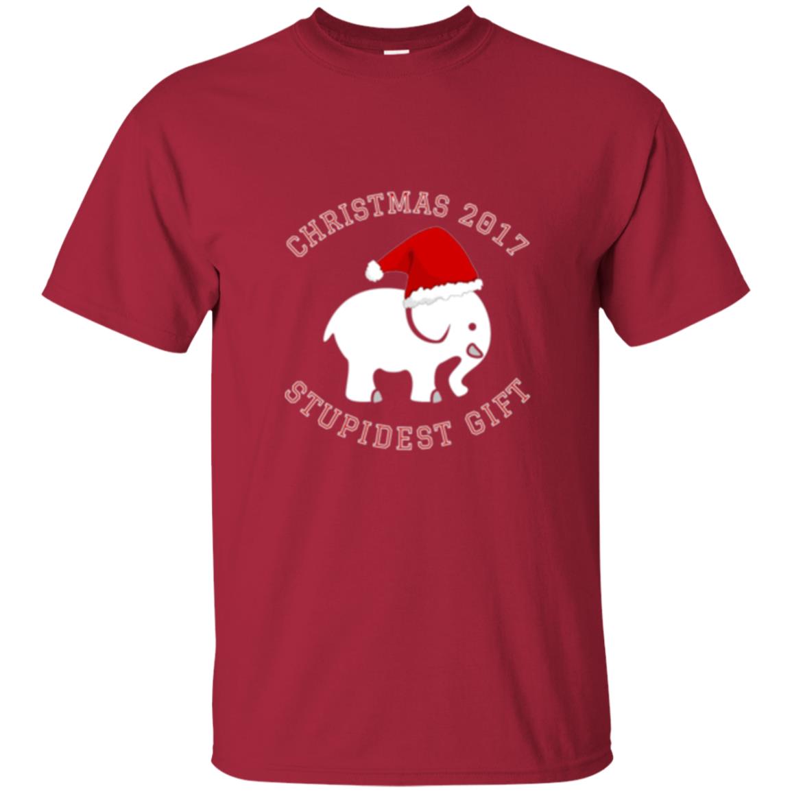 Christmas T-shirt White Elephant Christmas 2017 Stupidest Gift Cardinal