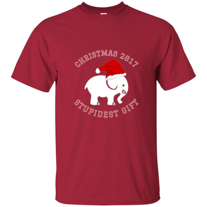 Christmas T-shirt White Elephant Christmas 2017 Stupidest Gift Cardinal