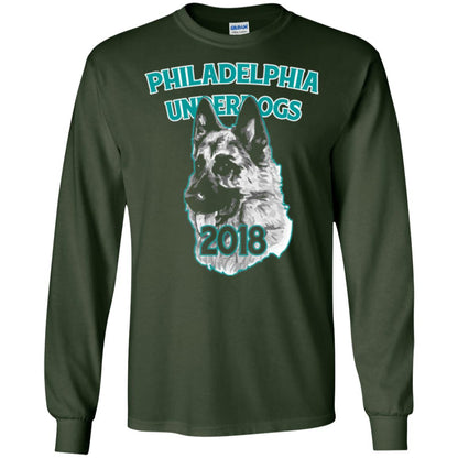 Dog Lover T-shirt Philadelphia Underdogs Celebration 2018 T-shirt Forest Green