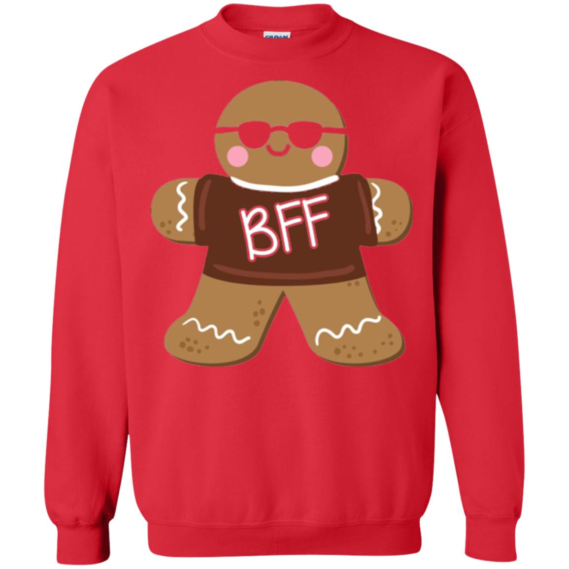 Gingerbread T-shirt Best Friend Forever Red