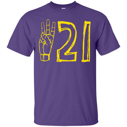 World Down Syndrome Day March 21 T-shirt Purple