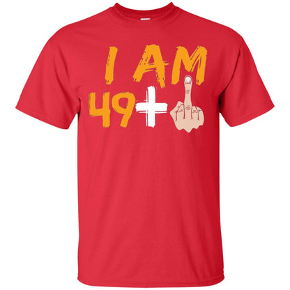 50th Birthday Funny T-shirt I Am 50 Years Old Red