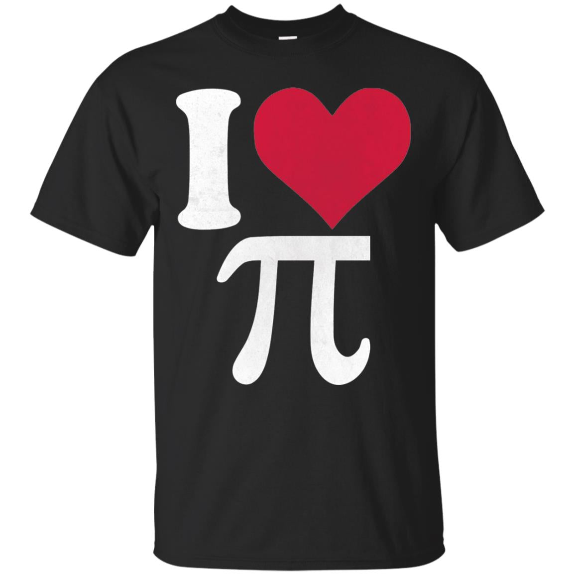 I Love Pi Vintage Retro Pi Day T-shirt Black