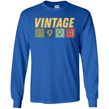 Vintage 1994 24th Birthday Gift Shirt For Mens Or Womens Royal