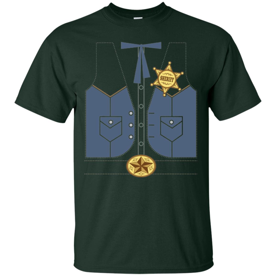 Western Cowboy Sheriff T-shirt Forest